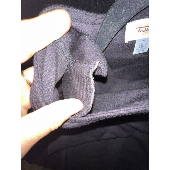 Talbot Maxi Dress Vintage Shoulder Pads Black Stretchy Medium (Y) - Picture 6 of 7